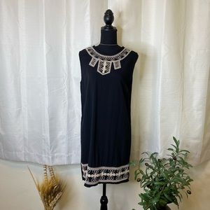 Wayan Natural Wear Aztec Sleeveless Dress Black Size S/M